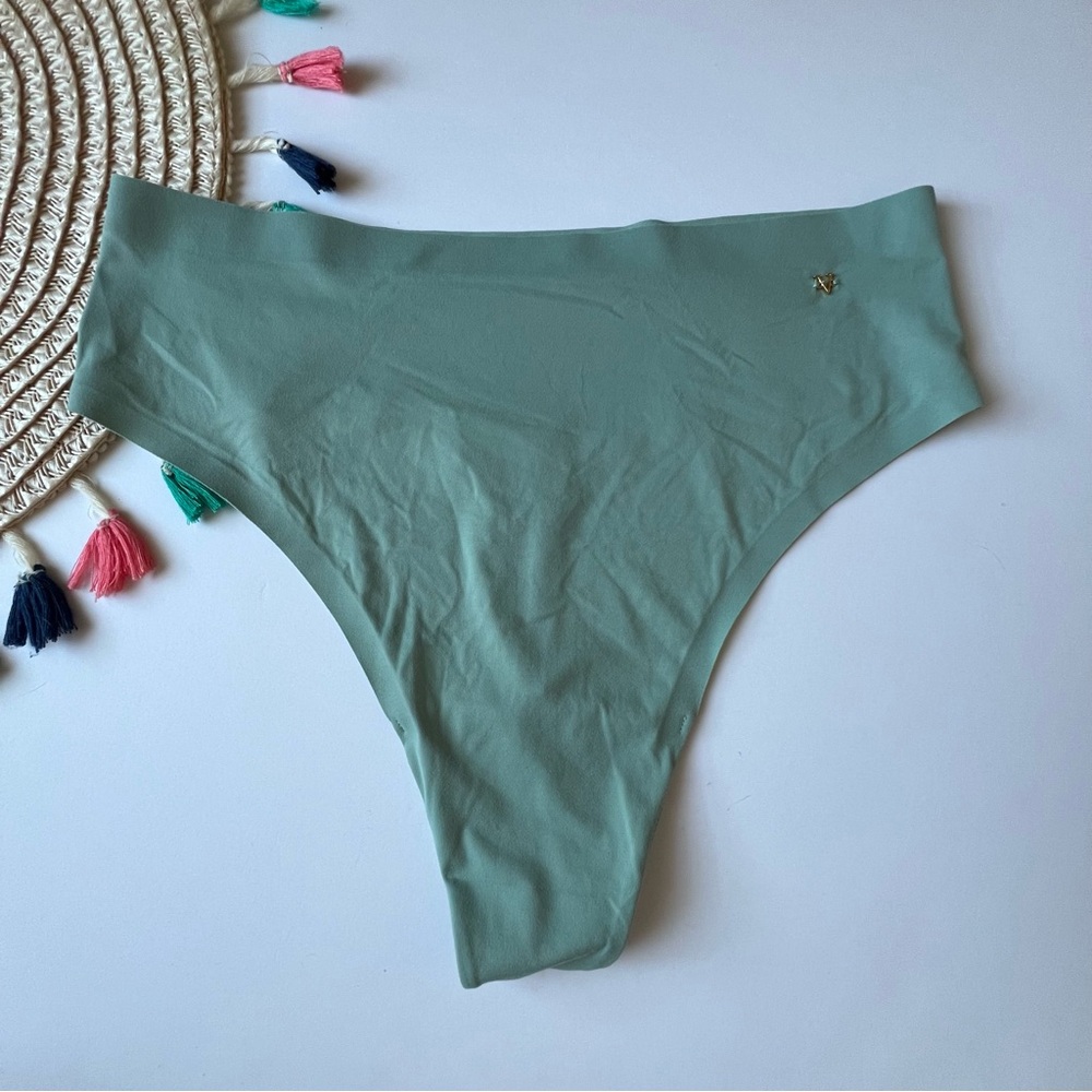 Victoria's Secret Love Cloud High Leg Panty Seasalt Green Medium NEW